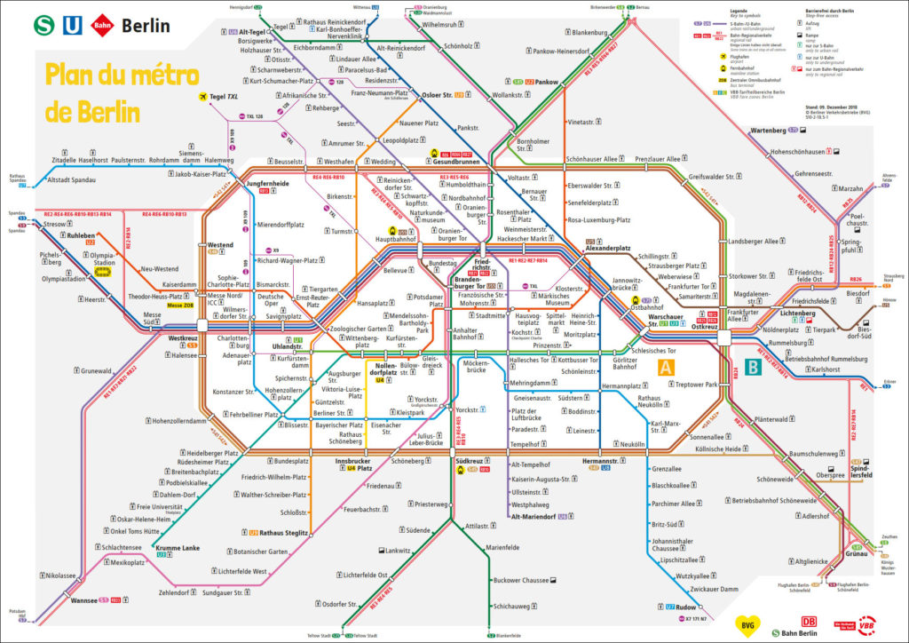Plan métro Berlin